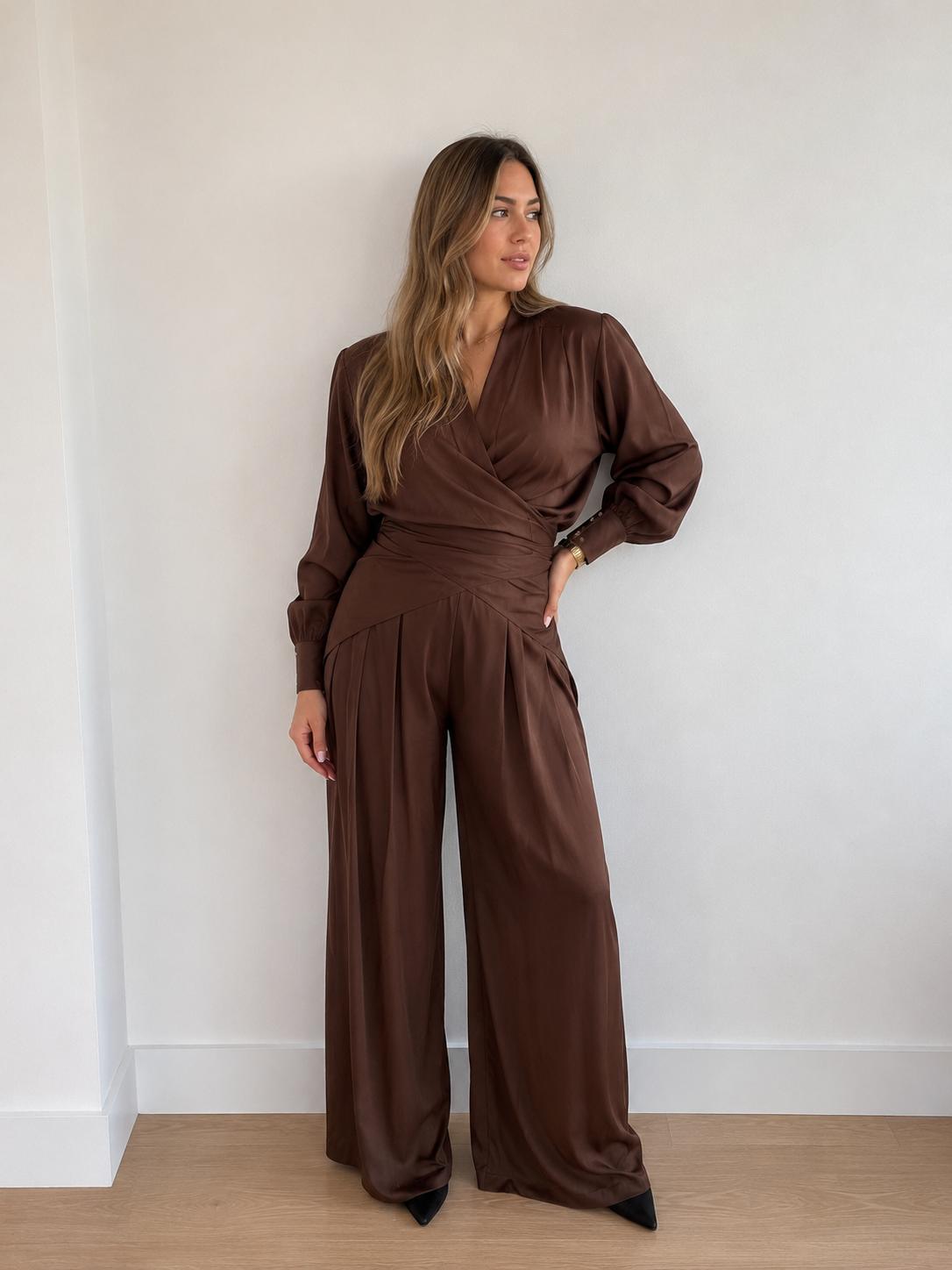 Brown Pants Set