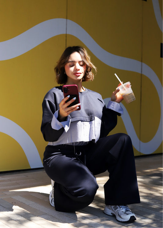 Two-Piece Blue Sport Set