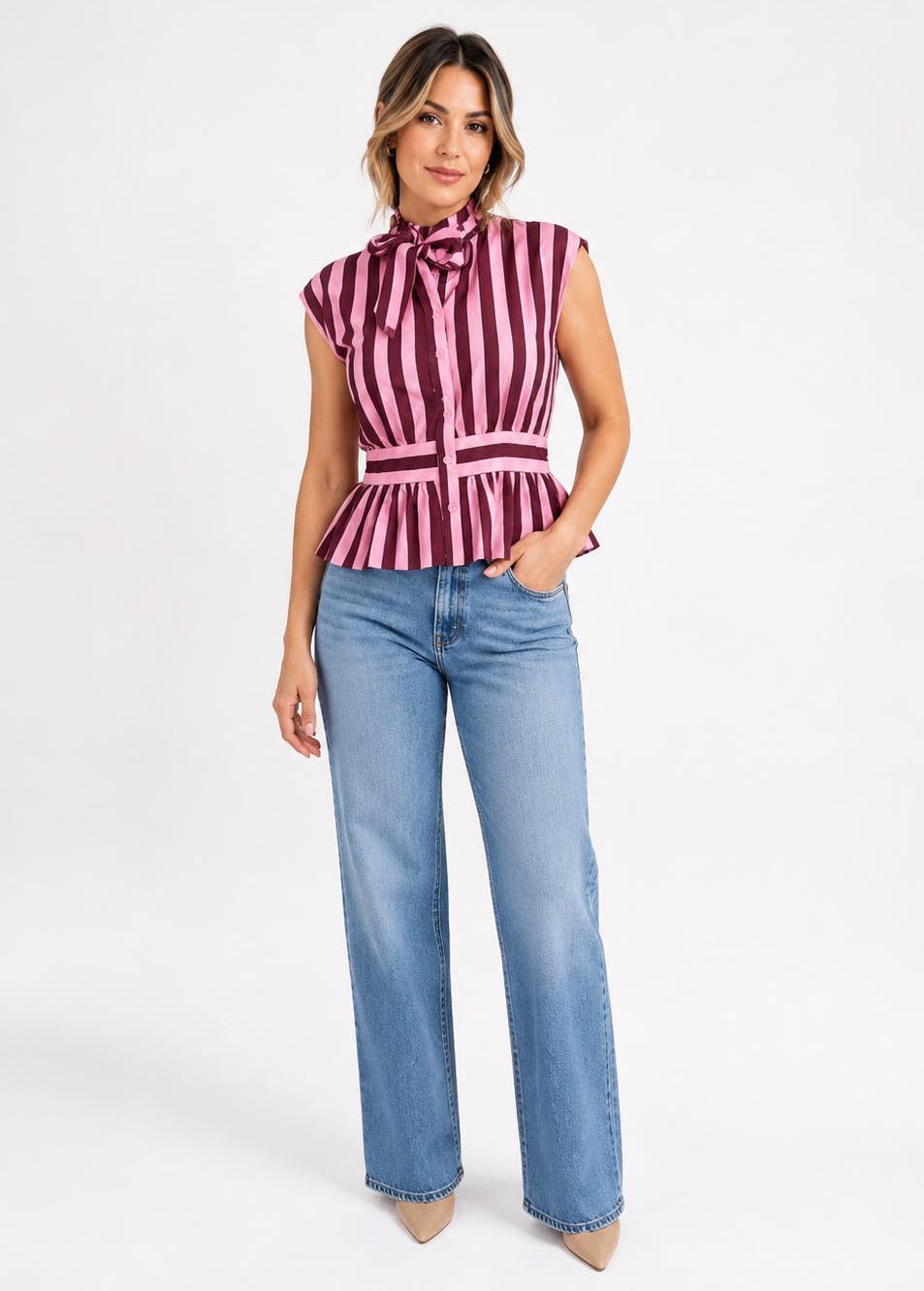 Stripe Top Pink