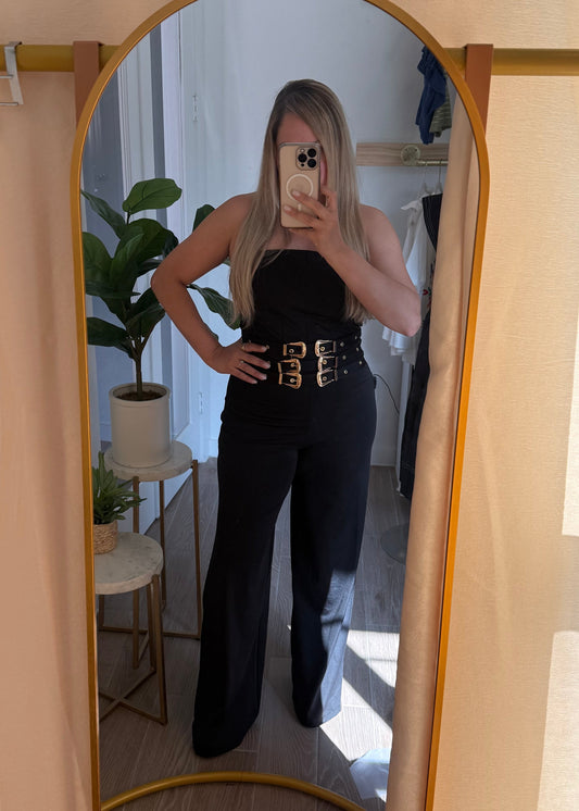 Black Strapless set