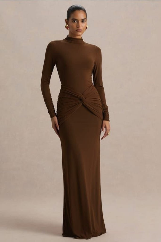 Athena Gown — Brown
